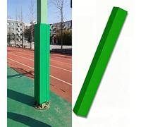 DAJIAYIQI Square Basketball Pole Pads, Waterproof Pole Padding Crash Pad, 4-Sided Wrap Around Protector for Protect The User's Personal Safety and Property(Green,15x15cm)
