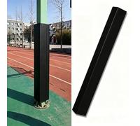 DAJIAYIQI Square Basketball Pole Pads, Waterproof Pole Padding Crash Pad, 4-Sided Wrap Around Protector for Protect The User's Personal Safety and Property(Black,18x18cm)