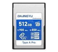 DAJIGNYU Professional 512GB CFexpress Type A Memory Card, Up to 900MB/s Read Speed & 800MB/s Write Speed, for 4K 120P,8K RAW Video Recording Compatible with Sony Alpha FX Cameras