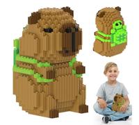 DAJILI Cartoon Mini Building Blocks, 1606PCS DIY Building Blocks Capybara, Animal Building Block, Super Cute Guinea Pig Model Building Block for Parent-Child Interactive Toys, for Birthday Gifts