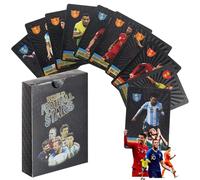 DAJILI Football Star Cards, 55Pcs Gold Foil 2024/2025 Champions Premier League Collectible Football cards, 2024 Euro Football Cards, Top Football Cards, Present for Birthday Christmas