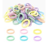 DAJING 200 pieces baby headband - Girls' soft cotton ice cream headband set, high elasticity seamless safety design, children's hair accessories, diameter 2.5 centimeters