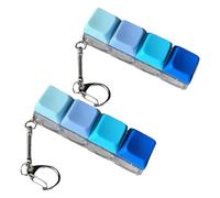 DAJING 2PCS Keyboard Fidget Toy, 4 Keys Decompression Toys, Finger Keyboard Caps, Stress Relief and Focus Enhancer for Adults and Kids