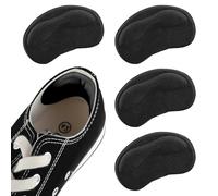 DAJING 4 PCS Heel Cushion Pads,Heel Grips,Heel Grips for Ladies Shoes,for High Heels,Running Shoes etc.Ensure That They Stay Safe in Various Activ (4 Black, 6 * 10cm)
