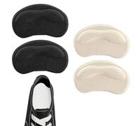 DAJING 4 PCS Heel Cushion Pads,Heel Grips,Heel Grips for Ladies Shoes,for High Heels,Running Shoes etc.Ensure That They Stay Safe in Various Activ (2 Black 2 White, 6 * 10cm)