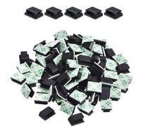DAJING 50 Pack Self-Adhesive Cable Clips, Black - Ideal for Organizing Wires in Car, Home, and Office
