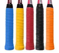 DAJING 5pcs Colorful Squash Racket & Badminton Racket Grip, Tennis Racket Grip Tape, Non-Slip, Self-Adhesive, Stretchy, 110cm x 25mm