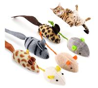 DAJING 6 Pack Catnip Mouse Toys for Indoor Cats & Kittens - Assorted Color Design, Non-Toxic, Safe & Fun Catnip Toys