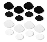 DAJING 8Pairs Self-Adhesive Sneaker Heel Repair Patch, White Shoe Hole Repair Patch, Extend Shoe Lifespan