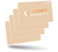 DAJING Force Field Max Card Protector - 4-Piece Set, Ultra Thin RFID Blocking Card, Safeguard Your Data with Advanced Interference Technology, Perfect for Wallets (Skin Edition)