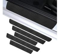 DAJINGFEI 5pcs Carbon Fiber Car Door Sill Protectors for Maxus Deliver 9 2020+ Car Sill Protectors Strips Automobile Accessories Threshold Protection Sticker