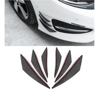 DAJINGFEI 6 Pcs Front Bumper Lip Splitter for T-Cross (2018-2024), Body Spoiler Canards Car Spoiler Canards Soft Fins Protector Bumper Decoration Sticker