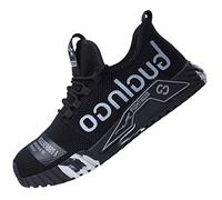 Dajingkj Mens Steel Toe Cap Trainers Lightweight Fashion Summer Breathable Safety Shoes Work Trainers for Industrial Construction Non-Slip Puncture Proof Work Sneakers Grey