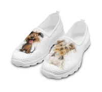 Dajingkj Mesh Trainers & Sports Shoes for Women Summer Breathable Road Running Shoes Non-Slip Trainer Lightweight Mesh Trainers, Cute dog, 7 UK