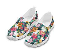 Dajingkj Mesh Trainers & Sports Shoes for Women Summer Breathable Road Running Shoes Non-Slip Trainer Lightweight Mesh Trainers, cat flower, 9 UK