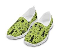 Dajingkj Mesh Trainers & Sports Shoes for Women Summer Breathable Road Running Shoes Non-Slip Trainer Lightweight Mesh Trainers, halloween elements, 8.5 UK