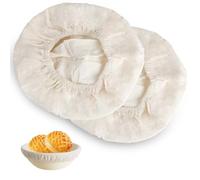 DAJISI 2 Pcs Proofing Basket Liner, Round Bread Proofing Basket Cloth Liner, Banneton Baskets Cover Banneton Proofing Cloth for Bakery Home Baking