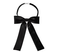 DAJISI Black Bow Tie for Men Women, Pre-Tied Adjustable Bow Tie for School Uniform Shirt Cosplay Wedding Party