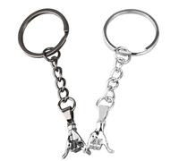 DAJISI Pinky Promise Keychain, Stainless Steel Matching Keychains for Couples, Valentines Day Birthday Gifts for Her Him Boyfriend Girlfriend