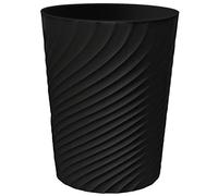 DAJITRE 1.8 Gallon Small Trash Can Wastebasket Recycling Bin Slim Profile for Compact Spaces Bathroom, Office, Bedroom, Kitchen (1.8 Gallon, Black)