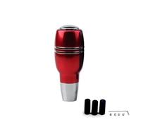 DAJMSUY Car Gear Knob Automatic Aluminum with Button Shift Stick Push Down Shifter Auto Interior Accessories Car Gear Shift(Red)