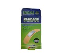 Dakar Silver Band-Aid, 30 Strips, One Size, 3E+1 count, 0.05 pounds
