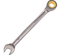 DAKCOS Fixed Head Ratchet Spanner 11mm Ratcheting Combination Wrench Chrome Vanadium Steel