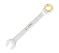 DAKCOS Fixed Head Ratchet Spanner 17mm Ratcheting Combination Wrench Chrome Vanadium Steel