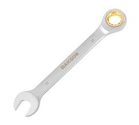DAKCOS Fixed Head Ratchet Spanner 19mm Ratcheting Combination Wrench Chrome Vanadium Steel