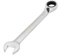 DAKCOS Fixed Head Reversible Ratchet Spanner 18mm Ratcheting Combination Wrench Chrome Vanadium Steel