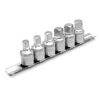 DAKCOS Oil Drain Plug Key Set, 1/2" Drive, 6pcs Oil Service Socket Set | Metric 8mm/10mm/12mm/14mm,3/8" 1/2",CR-V
