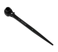 DAKCOS Ratchet Podger Spanner Scaffold Spanner Steel Erect Wrench 19mm x 21mm (Black)