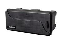 Daken Blackit 1 Drawbar Box 550 x 250 x 295 mm Tool Box Trailer Transport Box Plastic Black (without Holder)