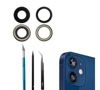 Dakexiong 12/ 12Mini Back Camera Lens Replacement for iPhone 12/ iPhone 12 Mini Rear Camera Glass Lens Replacement with Repair Tool Kit, Anti-Lens Scratch