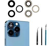 Dakexiong 13 Pro/Pro Max Back Camera Lens Replacement for iPhone 13 Pro/iPhone 13 Pro Max Rear Camera Glass Lens Replacement+ Repair Tool Kit, Anti-Scratch & Waterproof.