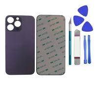 Dakexiong 14 Pro Max Rear Back Glass Replacement for iPhone 14 Pro Max 6.7 inches with Repar Tool kit, Deep Purple