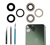 Dakexiong 3 Pcs/Set 11 Pro/11 Pro Max Back Camera Glass Lens Replacement for iPhone 11 Pro/ 11 Pro Max Rear Camera Glass Lens Replacement+ Repair Tool Kit, Anti-Lens Scratch