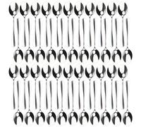 DAKFOOK 40 Pcs 17cm Teaspoons, 6.8 Inch Stainless Steel Dinner Spoons Dessert Spoons, Silverware Serving Spoons Set for Tea, Coffee, Salad, Dessert, Cake
