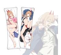 Dakimakura Chainsaw Man Power Dakimakura Short Plush Fabric Double Sided Anime Body Pillow Cover