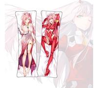 Dakimakura DARLING in the FRANXX Zero Two Anime Body Pillow Cover Dakimakura Short Plush Fabric Throw Pillowcase
