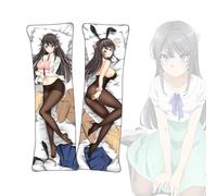 Dakimakura Rascal Does Not Dream Series Sakurajima Mai Anime Body Pillow Cover Dakimakura Short Plush Fabric Throw Pillowcase