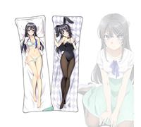 Dakimakura Rascal Does Not Dream Series Sakurajima Mai Anime Body Pillow Cover Dakimakura Short Plush Fabric Throw Pillowcase