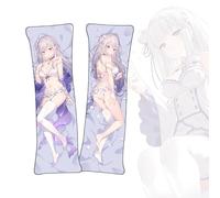 Dakimakura Re:Zero Emilia Anime Dakimakura Life-Size Double Sided Body Pillow Cover