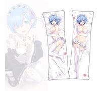 FDSAD Dakimakura Re:Zero Rem Anime Dakimakura Life-Size Double Sided Body Pillow Cover