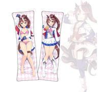 Dakimakura Umamusume: Pretty Derby Tokai Teio Anime Body Pillow Cover Dakimakura Short Plush Fabric Throw Pillowcase