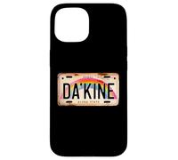 Da'Kine Hawaiian Pidgin Retro Hawaii License Plate Rainbow Case for iPhone 15