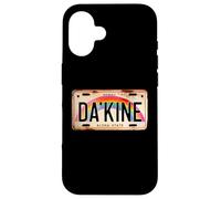 Da'Kine Hawaiian Pidgin Retro Hawaii License Plate Rainbow Case for iPhone 16
