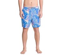 Dakine Mens 7” Swim Trunks with Compression Liner - Elastic Waist Volley Board Shorts, 4-Way Stretch, UPF 50+, Blue, Large