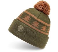 Dakine Men's Jack Pine Merino Pom Beanie Cap, Dark Olive, One Size