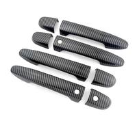 Dakitita Carbon Fiber Color Exterior Door Handle Cover Trim for Mazda 2 3 6 CX-3 CX-5 CX-9 Mazda2 Mazda3 Mazda6 LHD Accessories Decor (with Smart Key Holes)